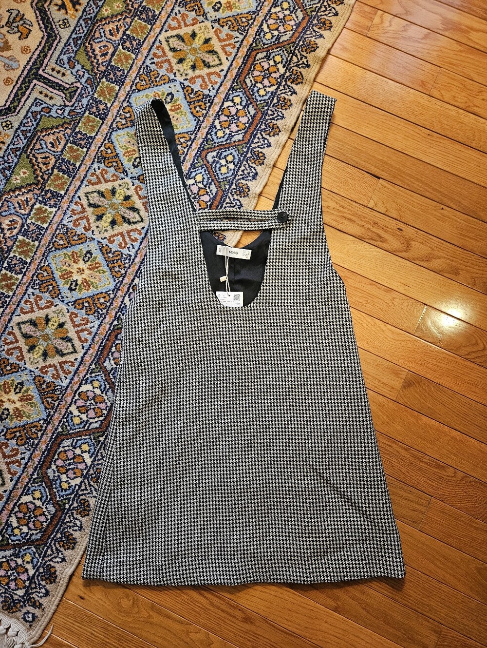 Black & White Houndstooth Mini Dress/ Romper